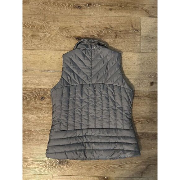 Merrell Womens Gray Quilted Select Dry Full Zip Sleeveless Vest Outdoor Hiking - Picture 2 of 3